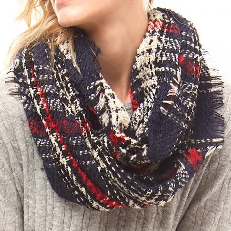 Plaid Infinity Scarf