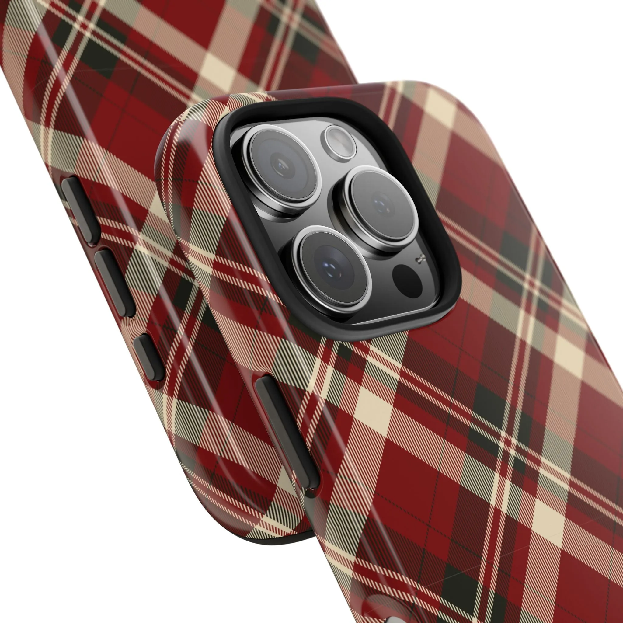 Plaid Phone Case - Tartan Seamless Pattern, Fabric Texture Design - Stylish Protective Cover for iPhone & Samsung