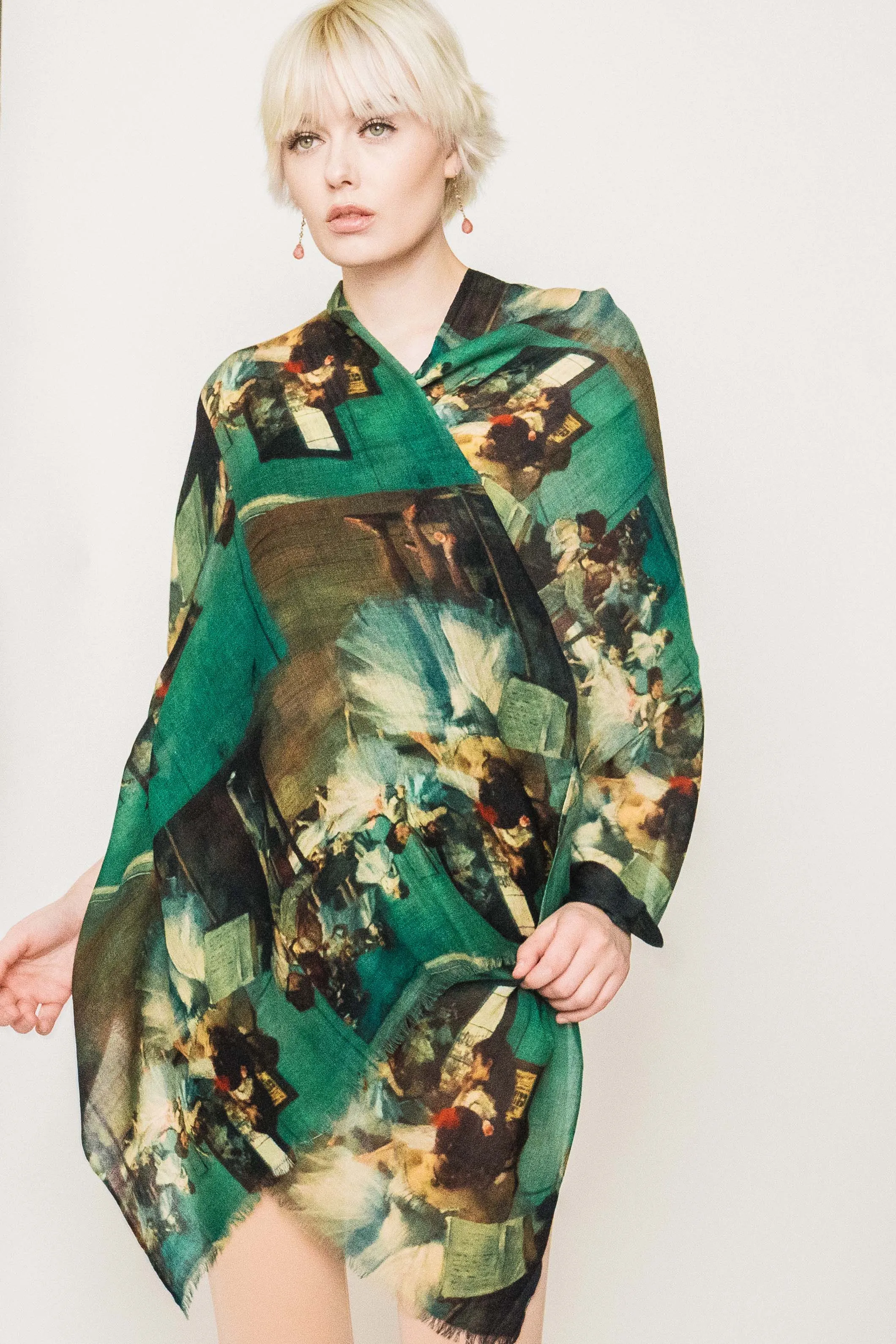 Printed Scarf -  Winter Sale 50% Off - At checkout use code Winter50%