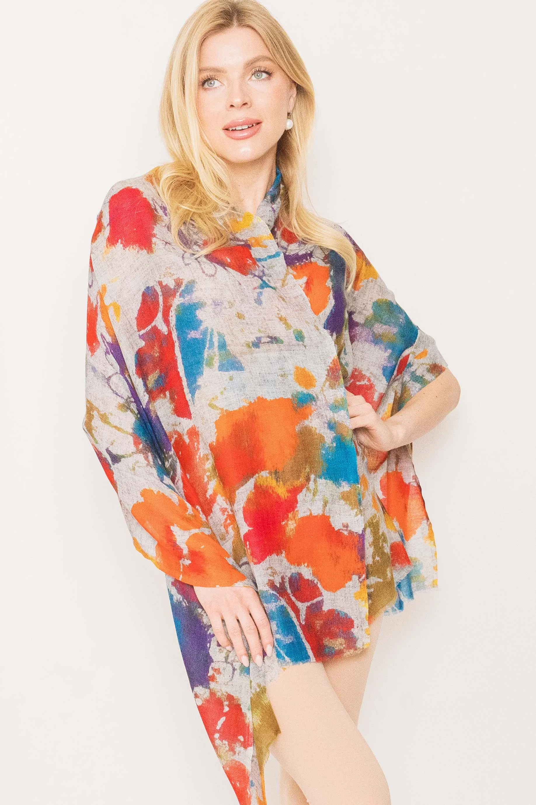 Printed Scarf -  Winter Sale 50% Off - At checkout use code Winter50%