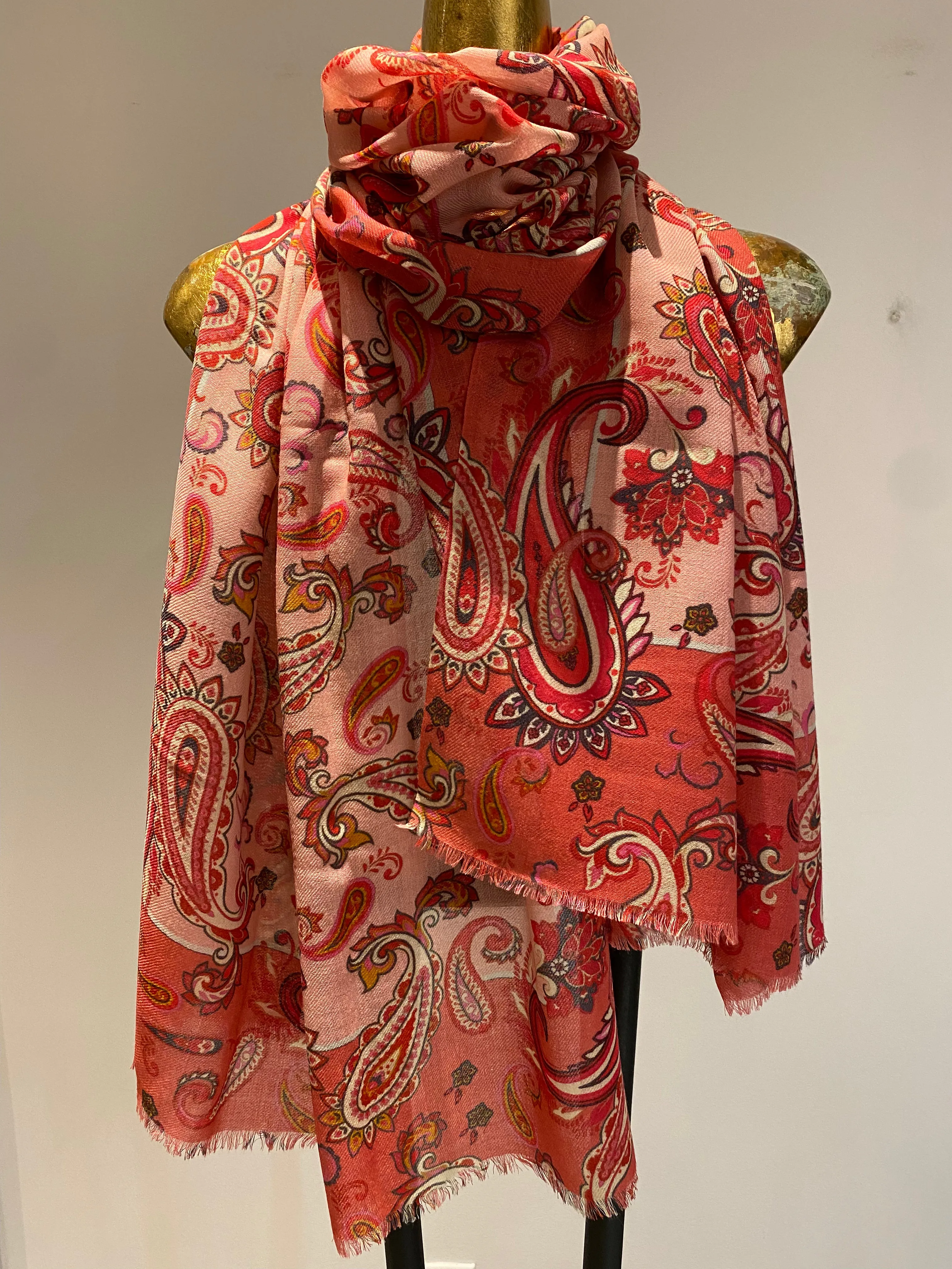 Printed Scarf -  Winter Sale 50% Off - At checkout use code Winter50%