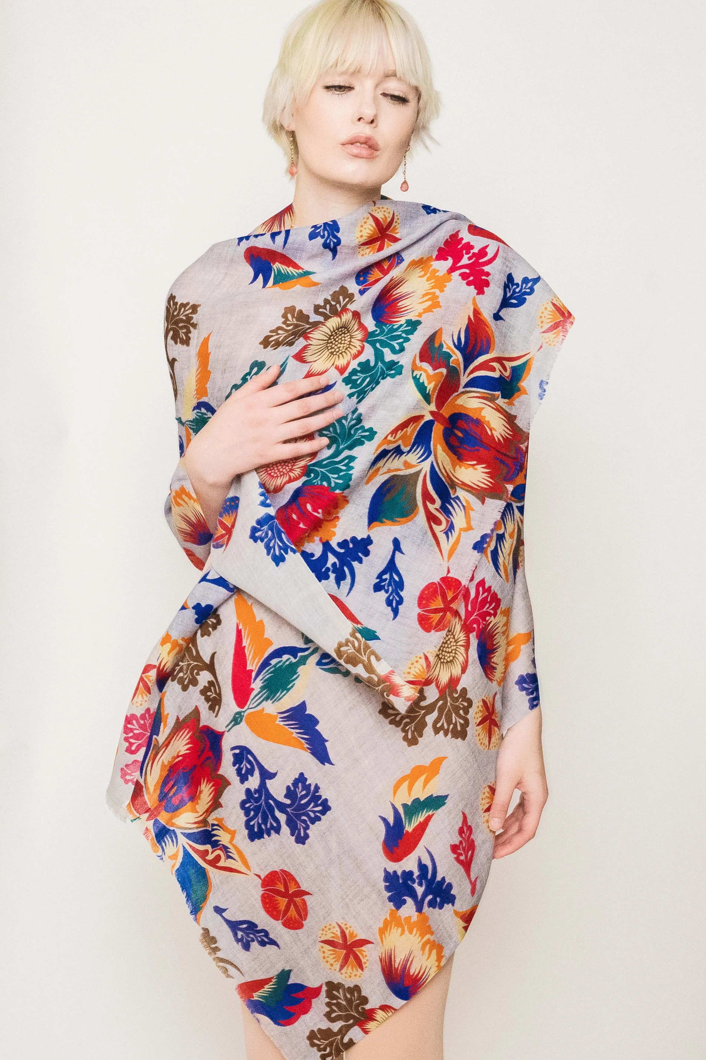 Printed Scarf -  Winter Sale 50% Off - At checkout use code Winter50%