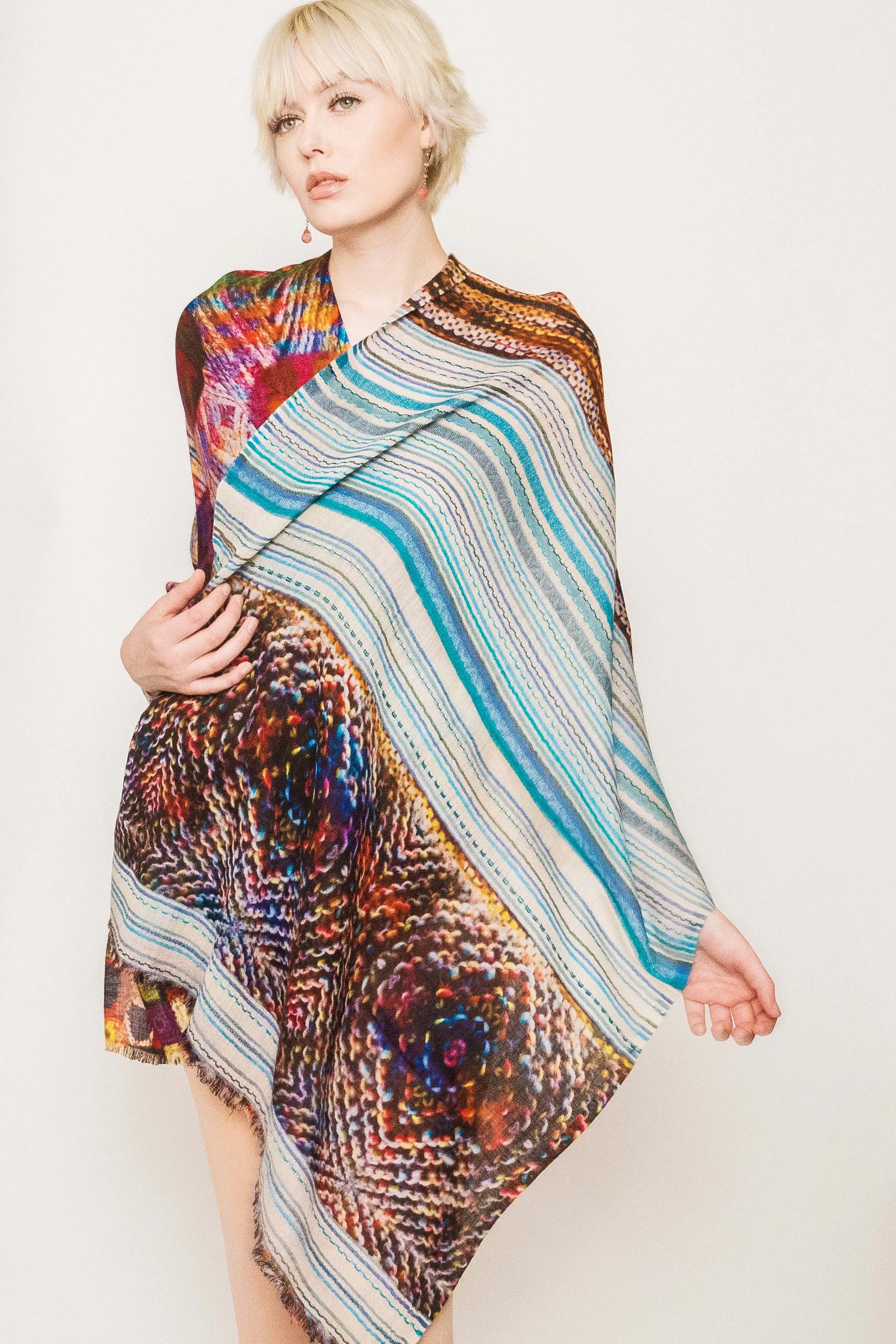 Printed Scarf -  Winter Sale 50% Off - At checkout use code Winter50%