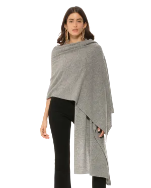 Pure Cashmere Maxi Wrap Medium Grey