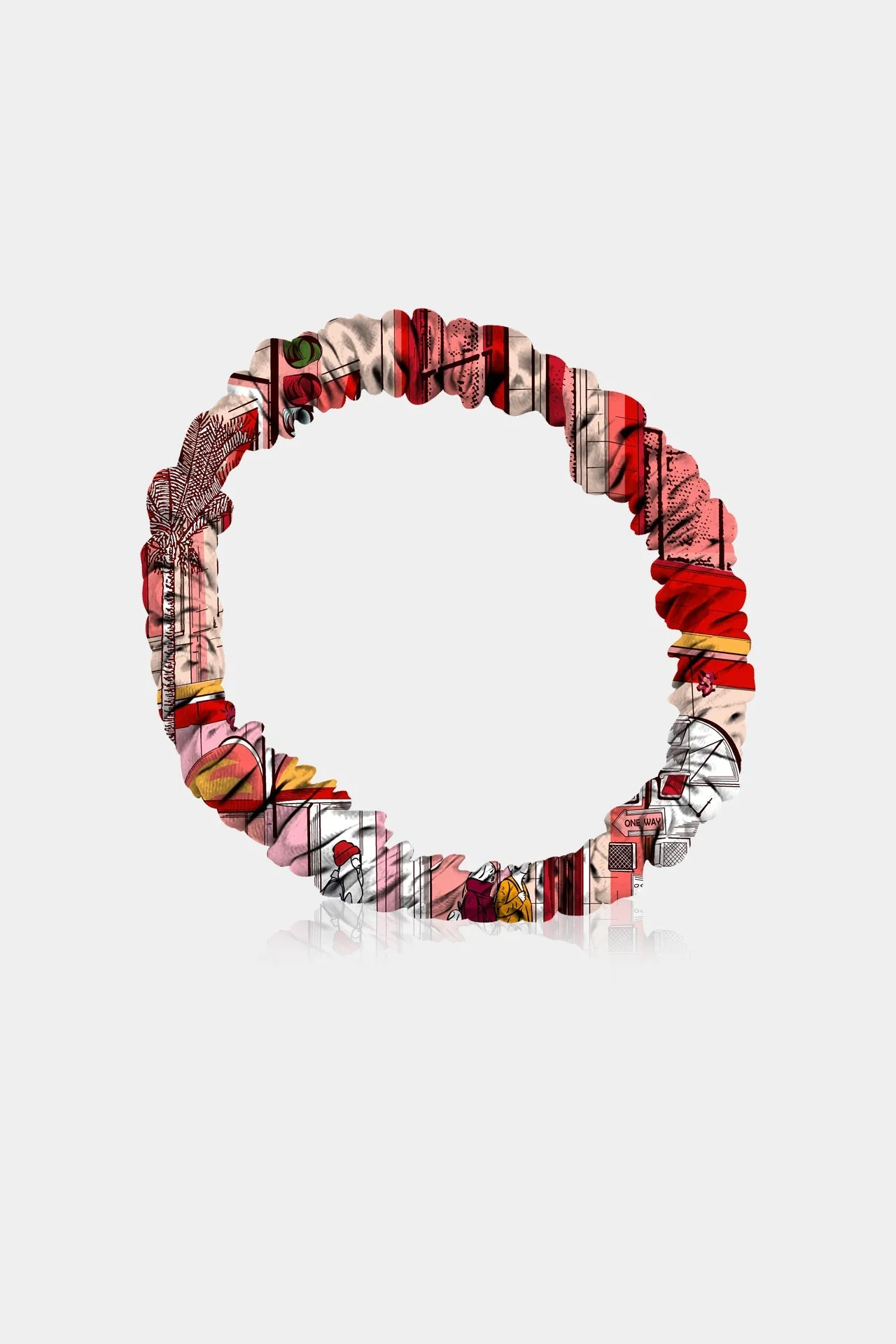 Rodeo Drive Print Silk Scrunchies