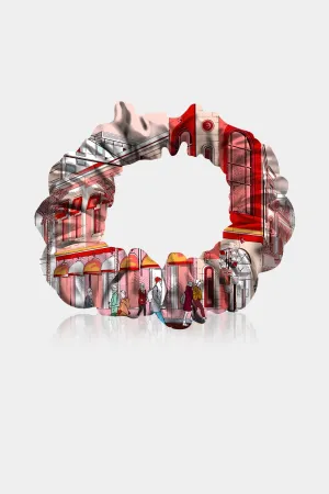 Rodeo Drive Print Silk Scrunchies
