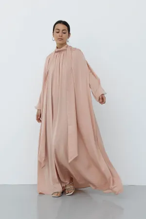 Scarf Maxi Dress - Melon