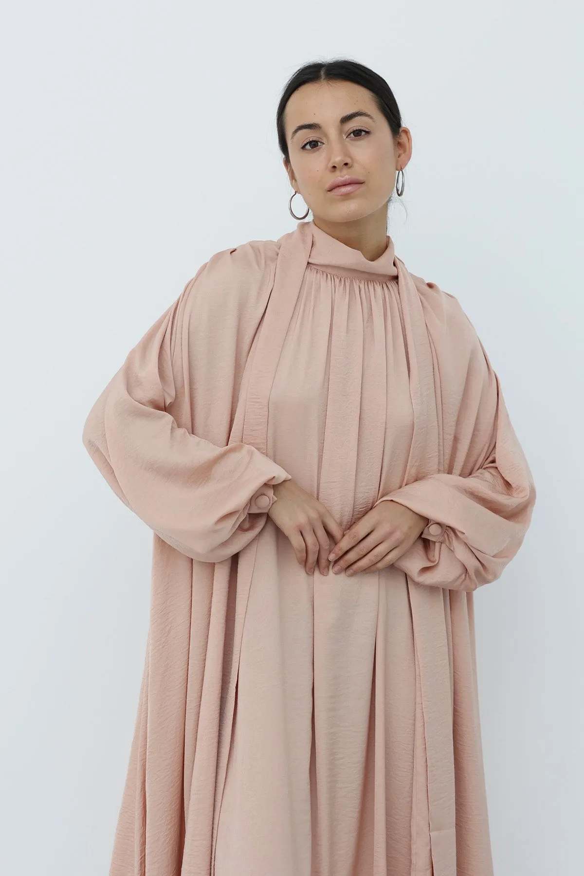Scarf Maxi Dress - Melon