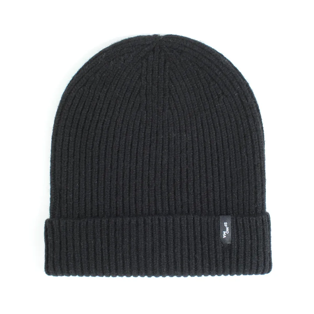 SFMOMA Cashmere Wool Hat: Black