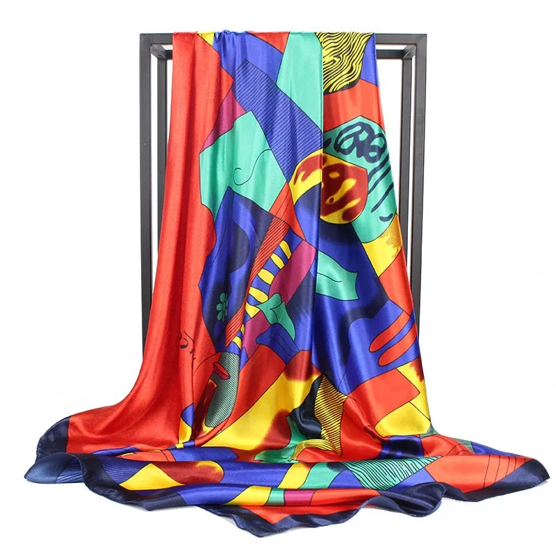 Silk Satin Neck Scarf
