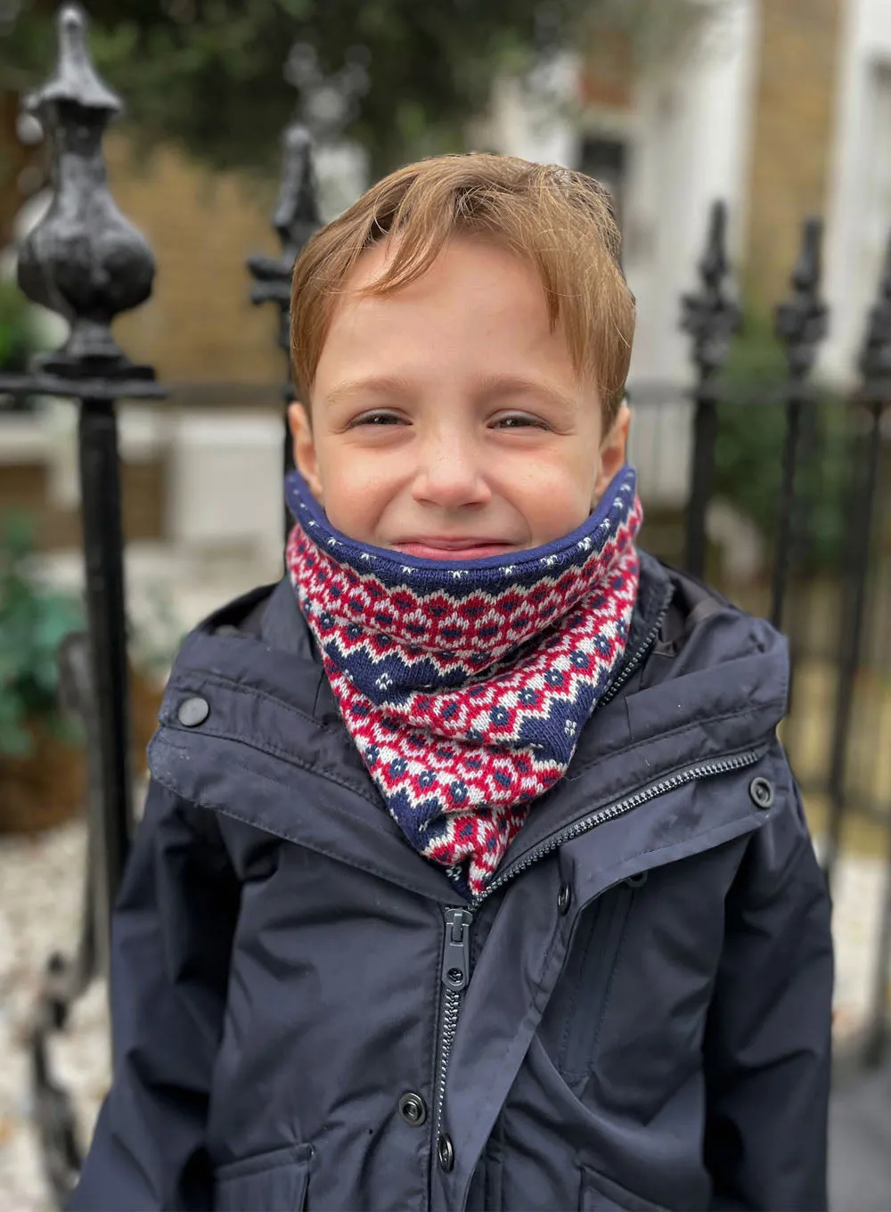 Snoody in Navy Fair Isle