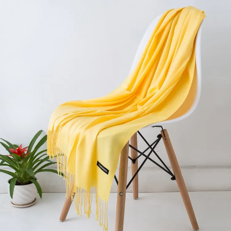 Solid Color Women Scarf