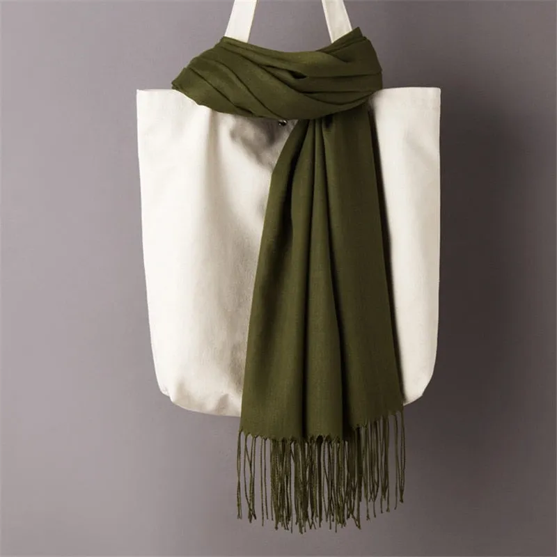 Solid Color Women Scarf