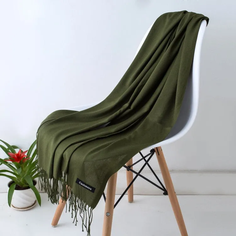 Solid Color Women Scarf