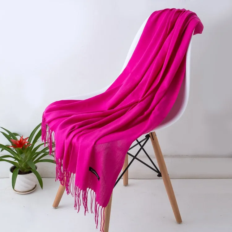 Solid Color Women Scarf