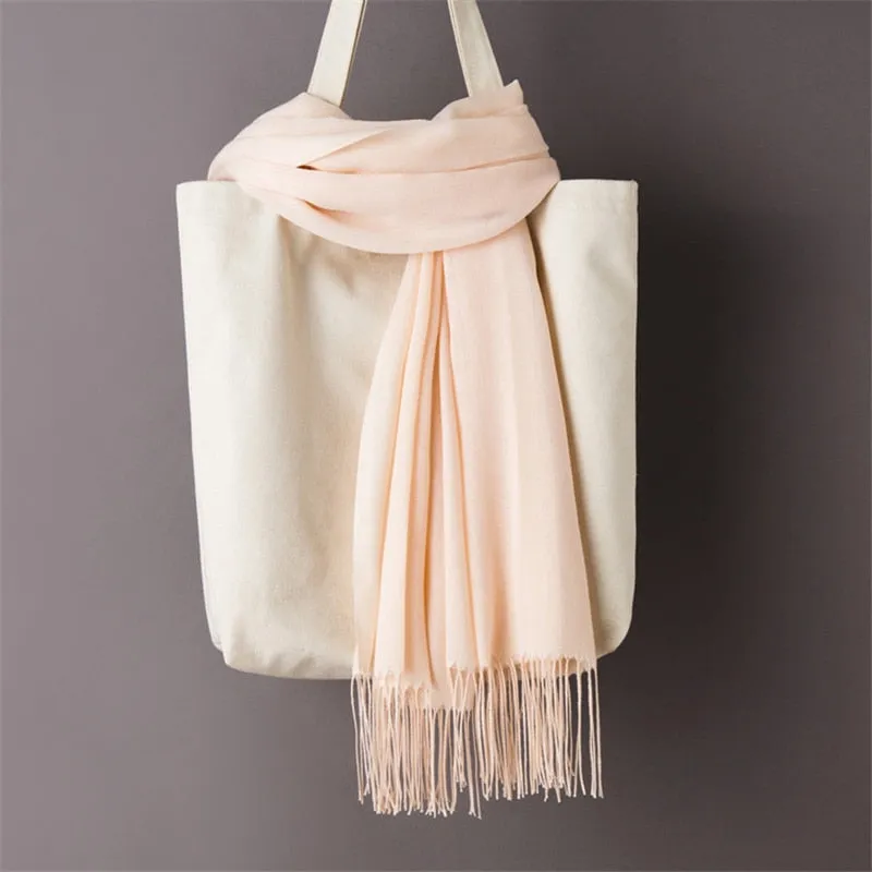 Solid Color Women Scarf