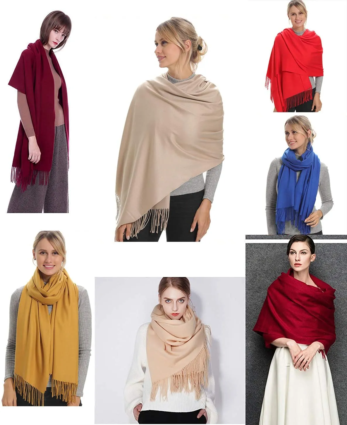 Solid Color Women Scarf