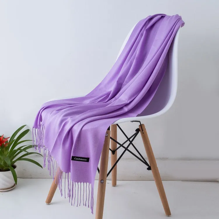 Solid Color Women Scarf
