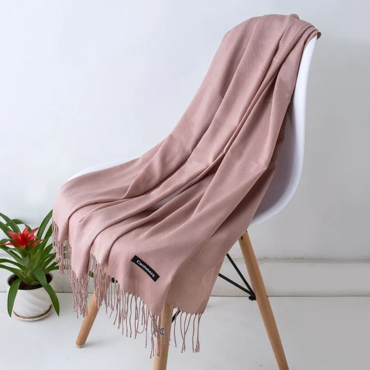 Solid Color Women Scarf