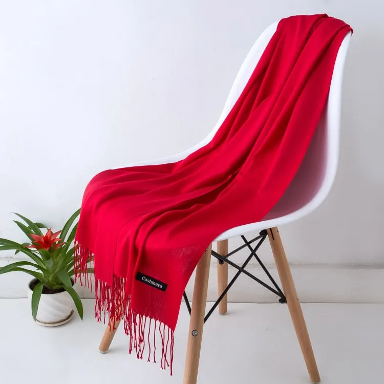 Solid Color Women Scarf