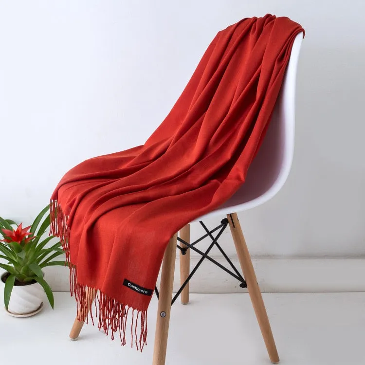 Solid Color Women Scarf