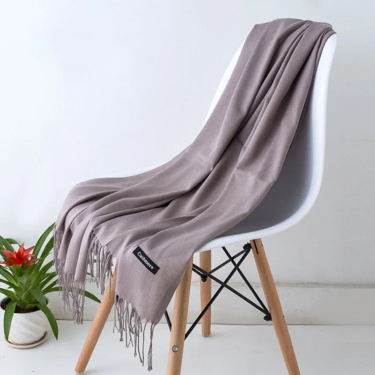 Solid Color Women Scarf
