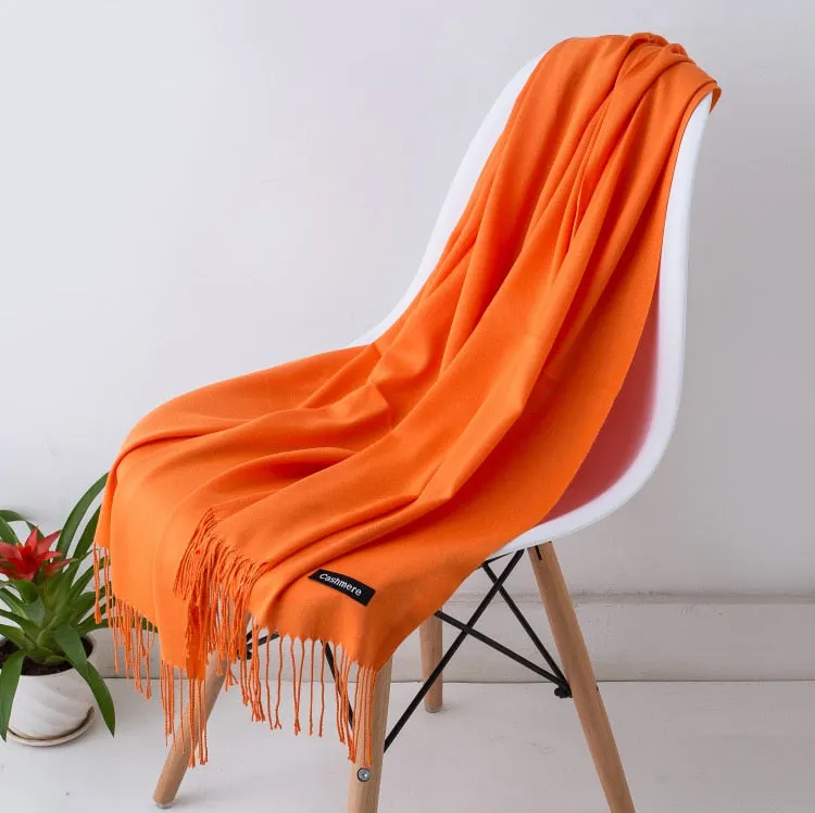Solid Color Women Scarf