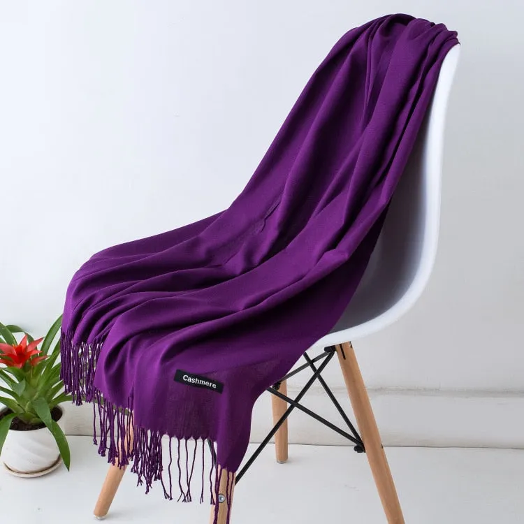 Solid Color Women Scarf