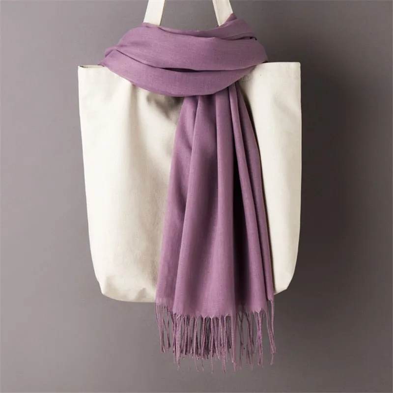 Solid Color Women Scarf