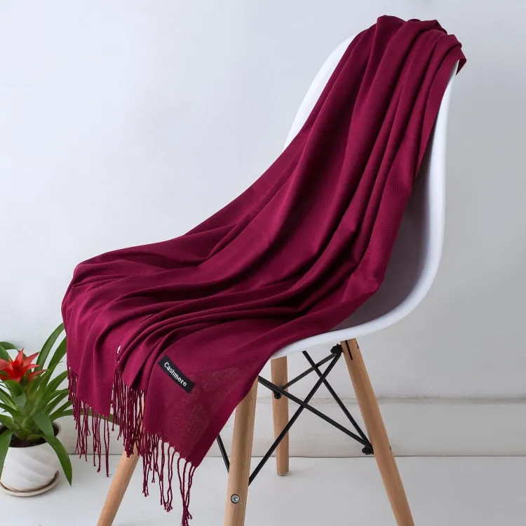 Solid Color Women Scarf
