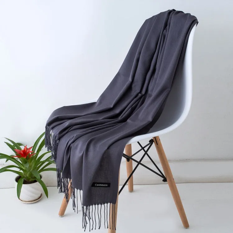 Solid Color Women Scarf