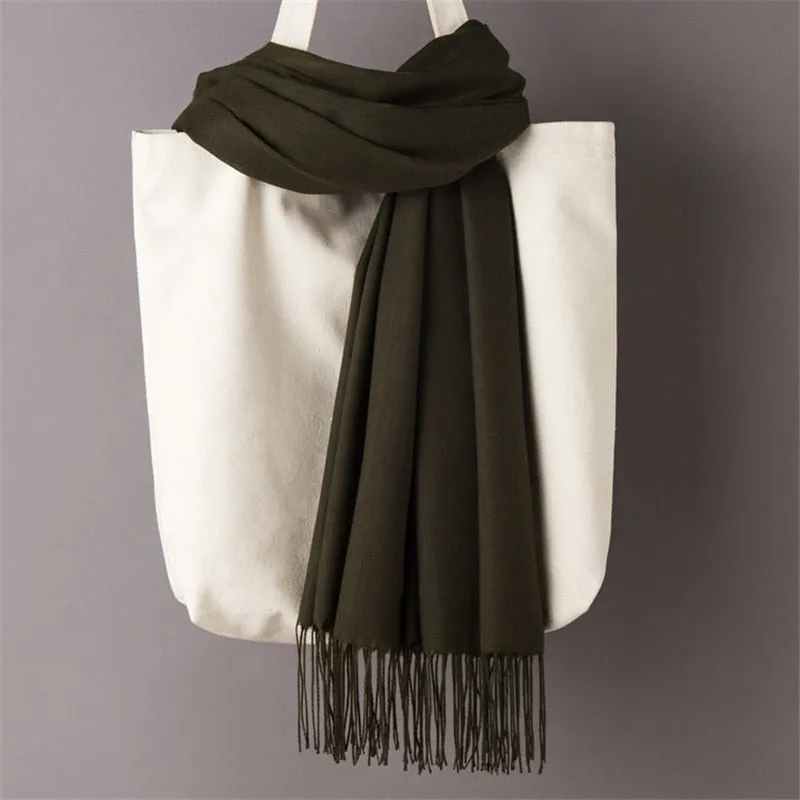 Solid Color Women Scarf