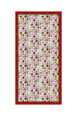 White Designer Scarves For Women