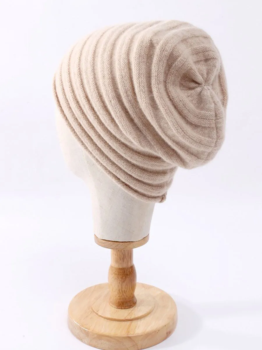 Winter Artsy Soft Warm Cashmere Knit Hat AV1071