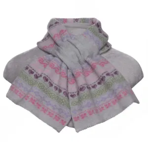 Winter Pull Through Scarf Nordic Pink