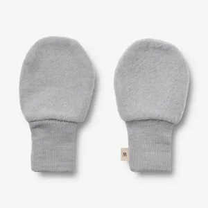 Wool Fleece Mittens | Baby - winter sky