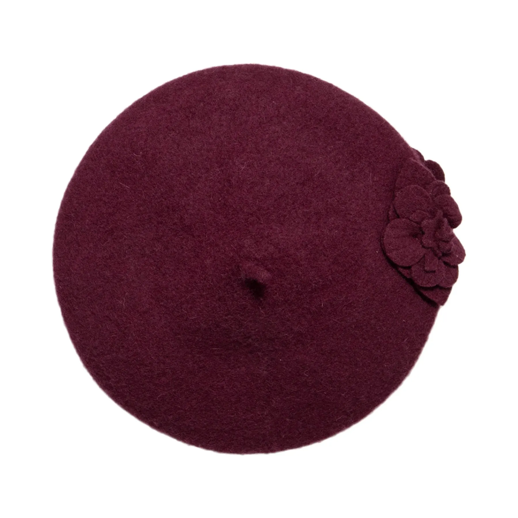 Wool Flower Beret