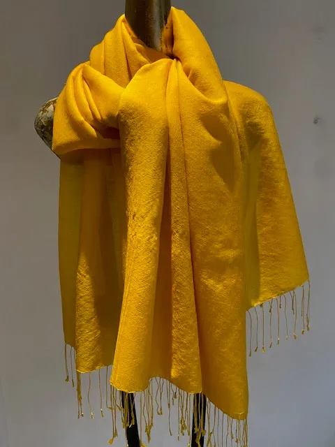 Wool Silk Blend Scarf -  Winter Sale 50% Off - At checkout use code Winter50%