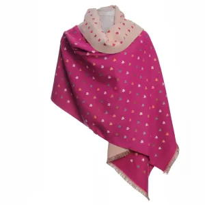 Wrap Mini Hearts Pink