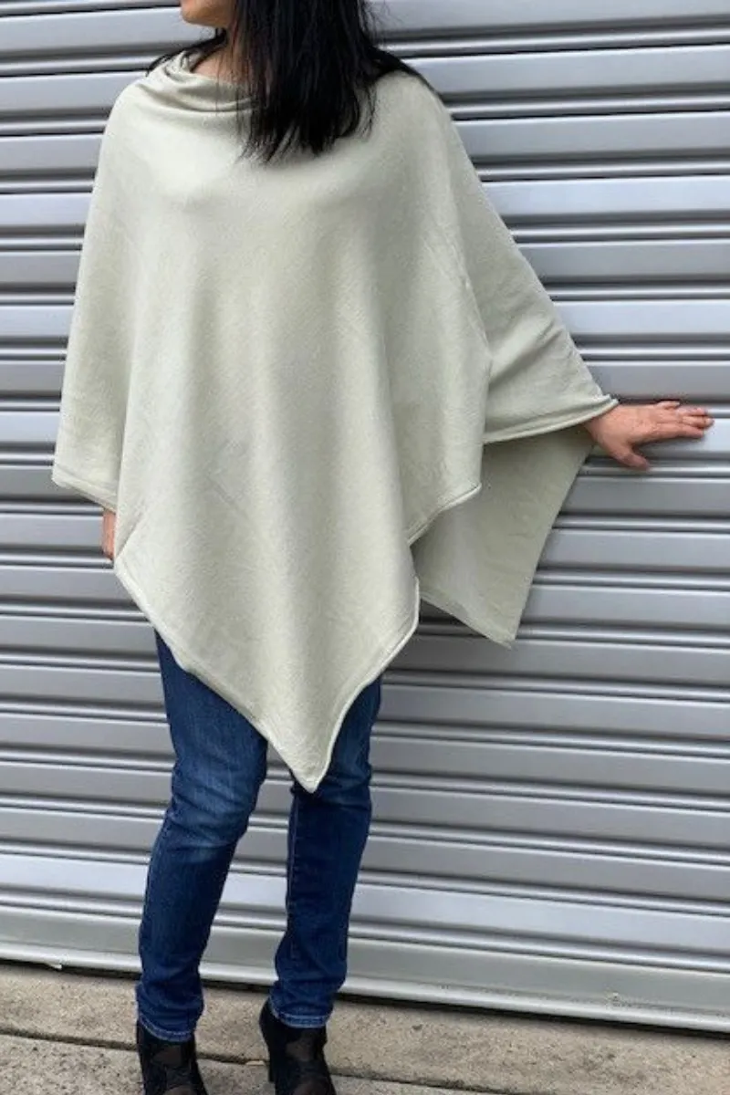Zura Poncho Cashmere Feel Wool Super Soft Poncho - OZ RESORT